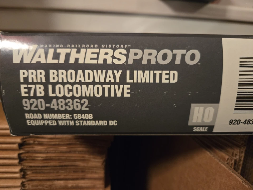 Walthers Proto HO 920-48362 E7B LOCOMOTIVE PRR BROADWAY LIMITED #5840B NIB - Image 2 of 2
