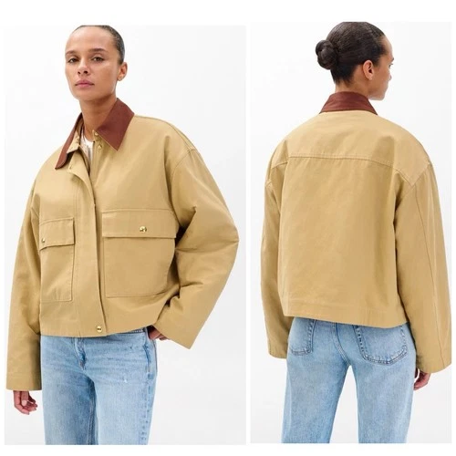 NWT $498 Rag & Bone Nonie Cotton Jacket In Beige Size: XS