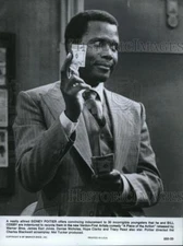 1977 Press Photo Sidney Poitier stars in A Piece of the Action - cvp48731