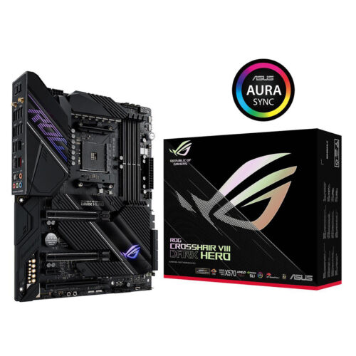 ASUS ROG Crosshair VIII Dark Hero AM4 AMD X570S SATA 6Gb/s ATX AMD Motherboard. - Picture 1 of 1