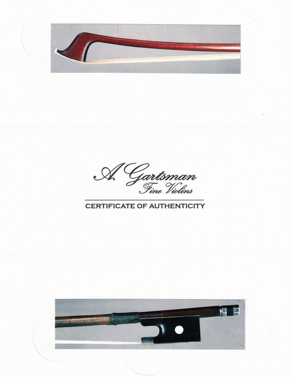 A very fine French violin bow made by Charles Louis Bazin ca