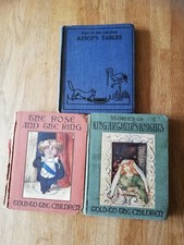 3xTold to the Children ~ Rose & the Ring ~ King Arthur's Knights ~ Aesops Fables