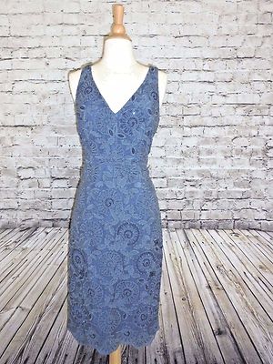 J CREW COLLECTION BEADED FLORAL LACE DRESS  NWT 6  #C5473 $650 on tag s-2
