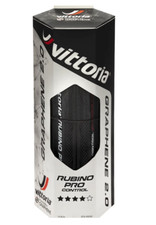 Vittoria Rubino Pro Control G 2.0 Clincher Tire 700 x 23C Road City Bike - Black