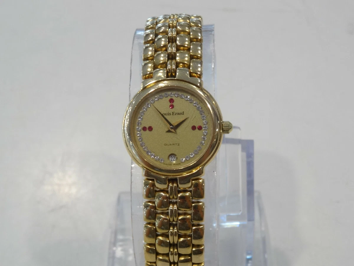 Louis Erard 18K Gold Plated Ladies Watch