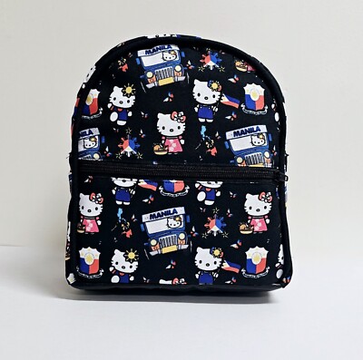 hello kitty backpack philippines HELLO KITTY X PHILIPPINES SUN AND STARS JEEPNEY THEME BLACK MINI BACKPACK