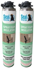 Seal Spray Closed Cell Insulating Gun Foam(2 Cans-50 BF)-Seal Spray Gun Required