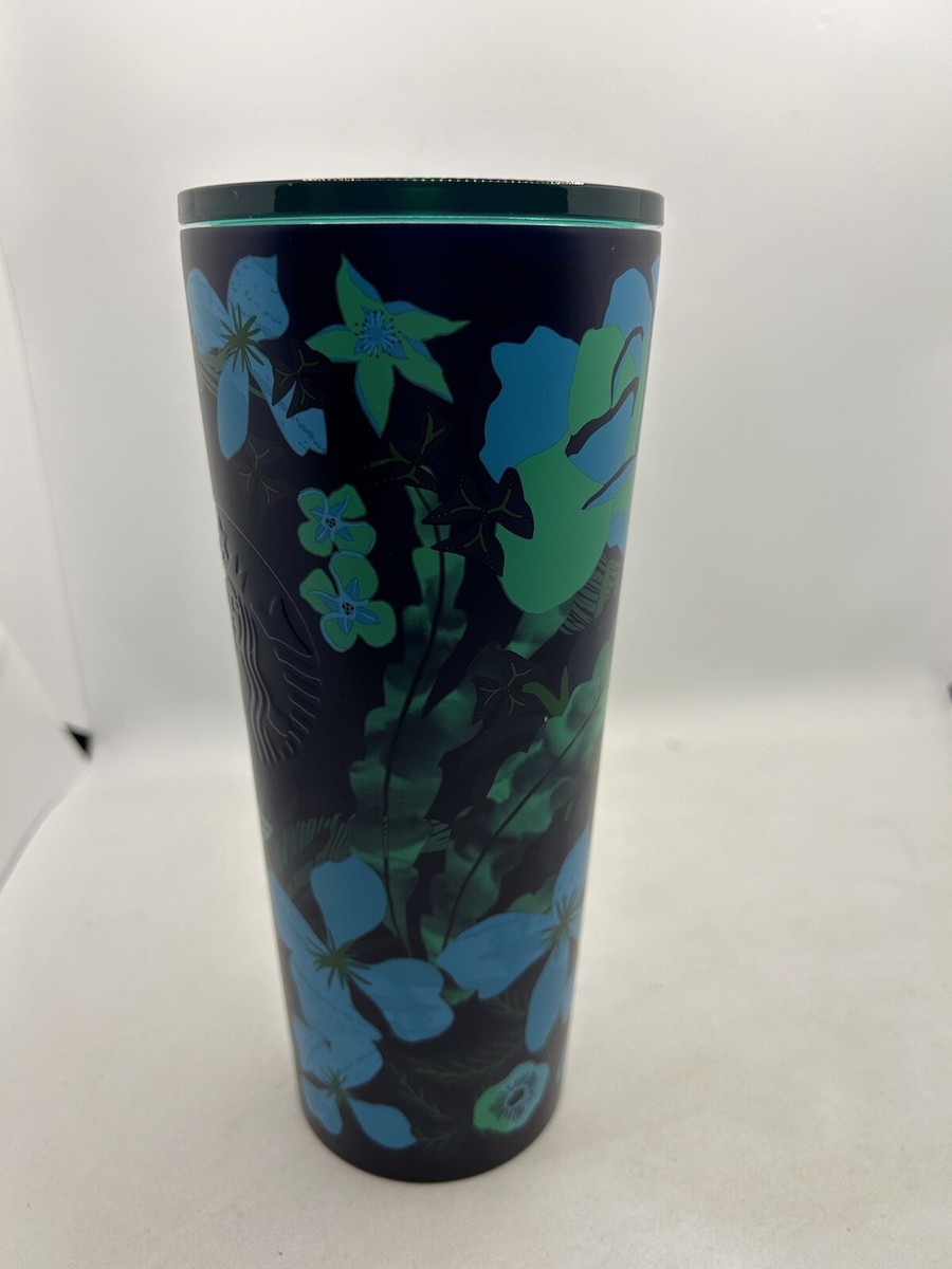 Starbucks 2022 Midnight Forest Stainless Steel Blue Green Tumbler