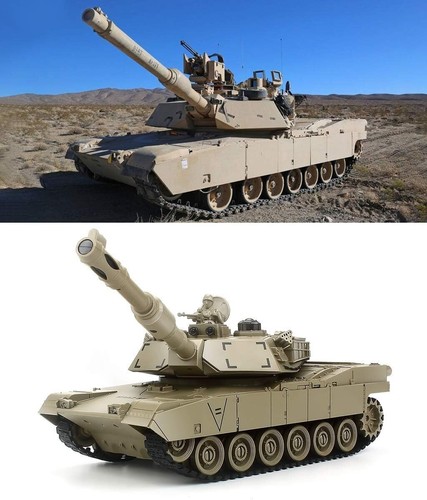 Kids' 1:28 RC Military Tank - German Tiger with Lights, Sounds & Climbing Power - Picture 5 of 10