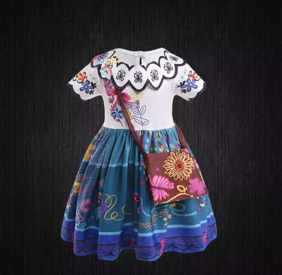 encanto birthday dress Mirabel Madrigal Encanto Inspired Girls Dress – SkipStars main image 0