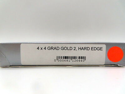 New Schneider 4x4'' Graduated Gold 2 Filter Hard Edge Grad MFR #68-112644