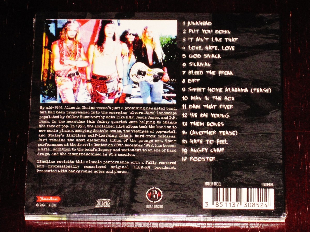 Alice In Chains: Seattle 1992 CD 2024 Remaster Timeline EU