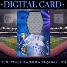 •Digital• Topps Bunt 22 Jeff McNeil All-Star Game Base Signature Relic