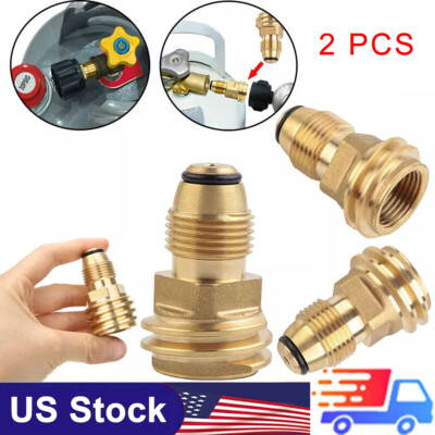 2x Propane Tank Adapter: Soft Nose P.O.L. × QCC - 1, Great for Fire Pits