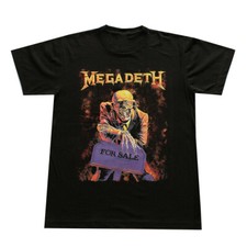 Vintage MEGADETH Metal Rock Band Tour Black T-shirt Unisex All Size UR176