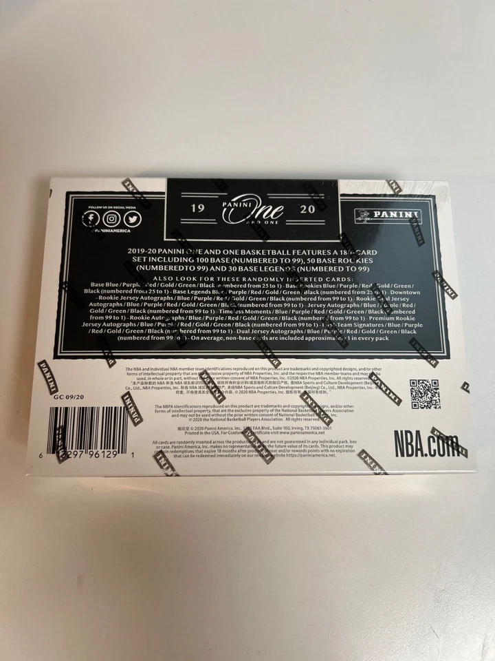 2019-20 Panini One And One Basketball Hobby Box - Image 2 of 4