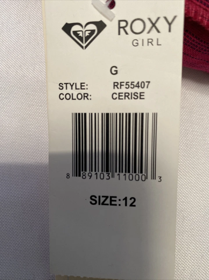 Camisa de Vestir Roxy Niña Roja Abotonada Talla 12 Manga Larga Corbata Frontal Nueva con Etiquetas Foto 4 de 4