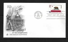 USA  SC # 1663 State Flags - California -  FDC . Artcraft Cachet