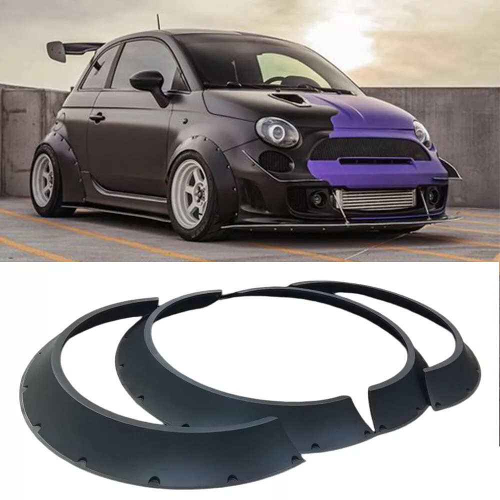For Fiat Abarth 500 205 1000 1100 4PCS Fender Flares Wide Body Kit