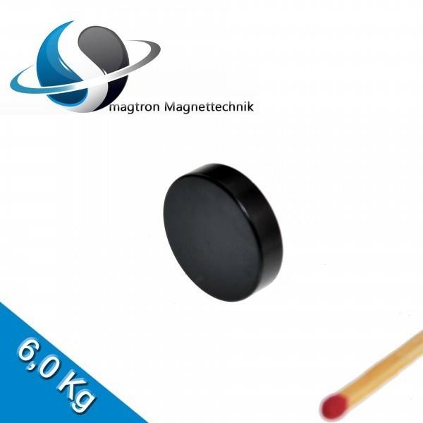 10 Magnetini Al Neodimio Disco N45 - Potenti Ø 6 Mm X 5 Mm - Forza 1,4 Kg - Terre Rare Con Rivestimento Nichel Per Frigorifero, Lavagna, Hobby (Confezione Da 10) - 4