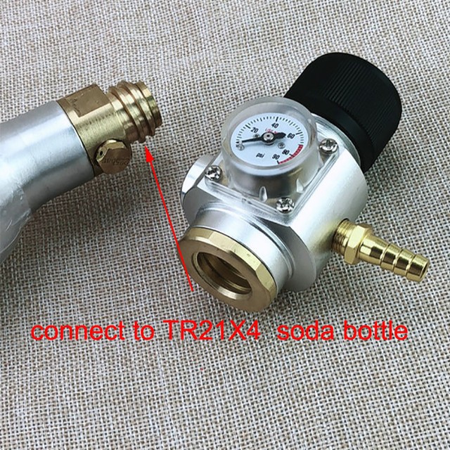 Corny Keg co2 Regulator for European Sodastream Soda bottle homebrew