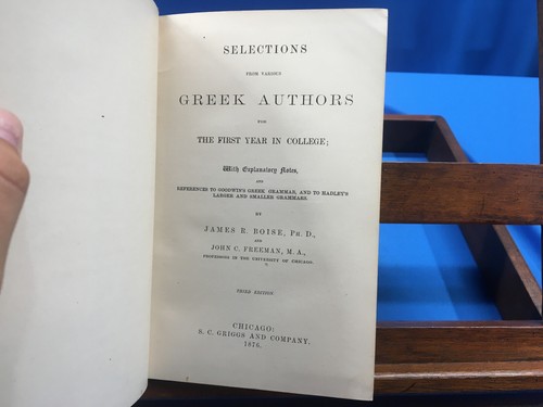 Selections from Various Greek Authors- James R. Boise & John C. Freeman, 1876 - Picture 5 of 6