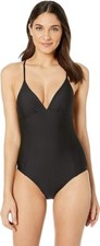 Splendid Solid Soft Cup One-Piece Swimsuit L12302 Women's Size M