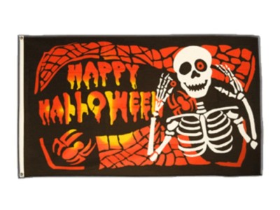 Fahne Happy Halloween 5 Flagge Fasching Hissflagge 90x150cm