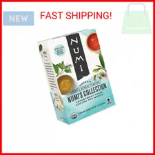 Numi Organic Tea Numi's Collection Variety Pack, 16 Tea Bags, Black, Green, Whit