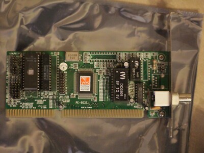 ISA BNC Netzwerkkarte PE-903S mit XTIDE Boot Rom funktioniert 16 Bit