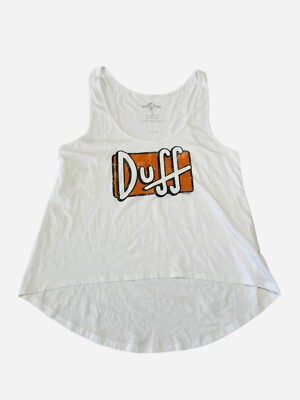 NEW Universal Studios The Simpsons Duff Beer Women s Shirt Tank Top X-Large XWT