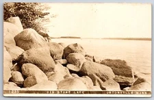 Ortonville Minnesota~Big Stone Lake~View from Boulder Shore~c1910 RPPC