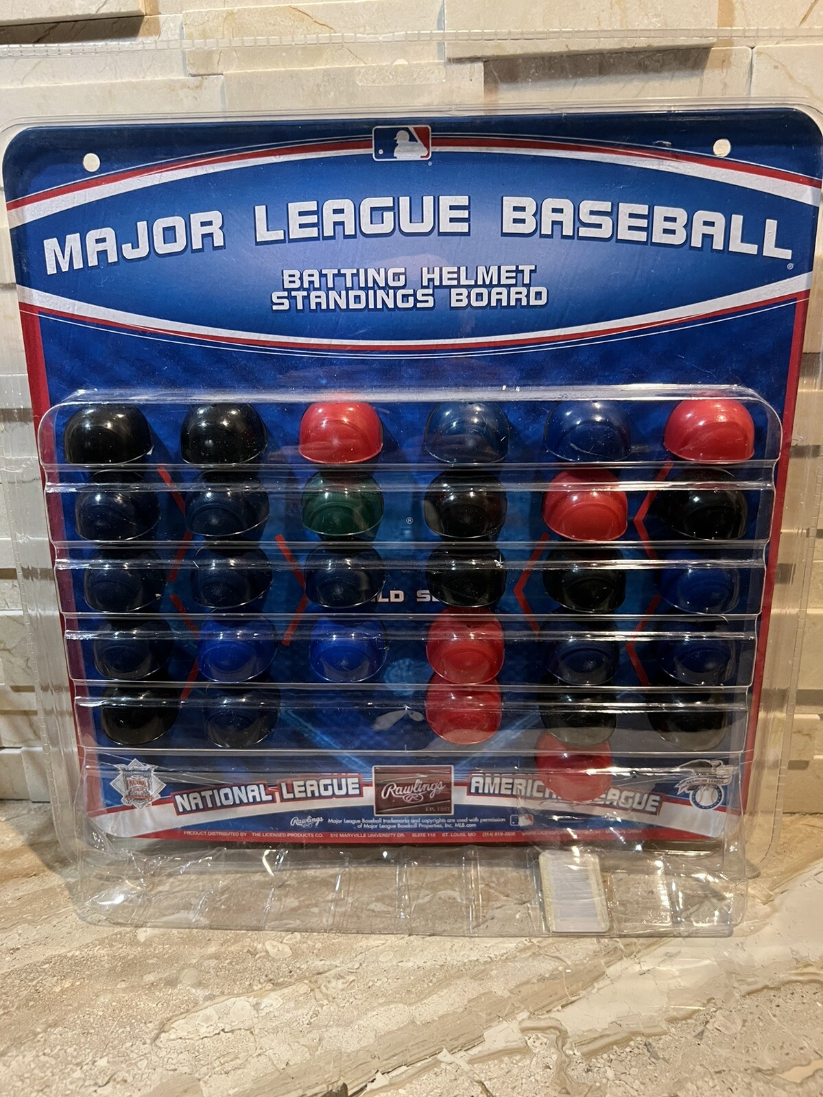 Major League Baseball Set of 30 Mini Batting Helmet Standings Board NEW