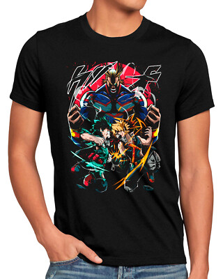 Hero School Herren T-Shirt superhero japan academia manga