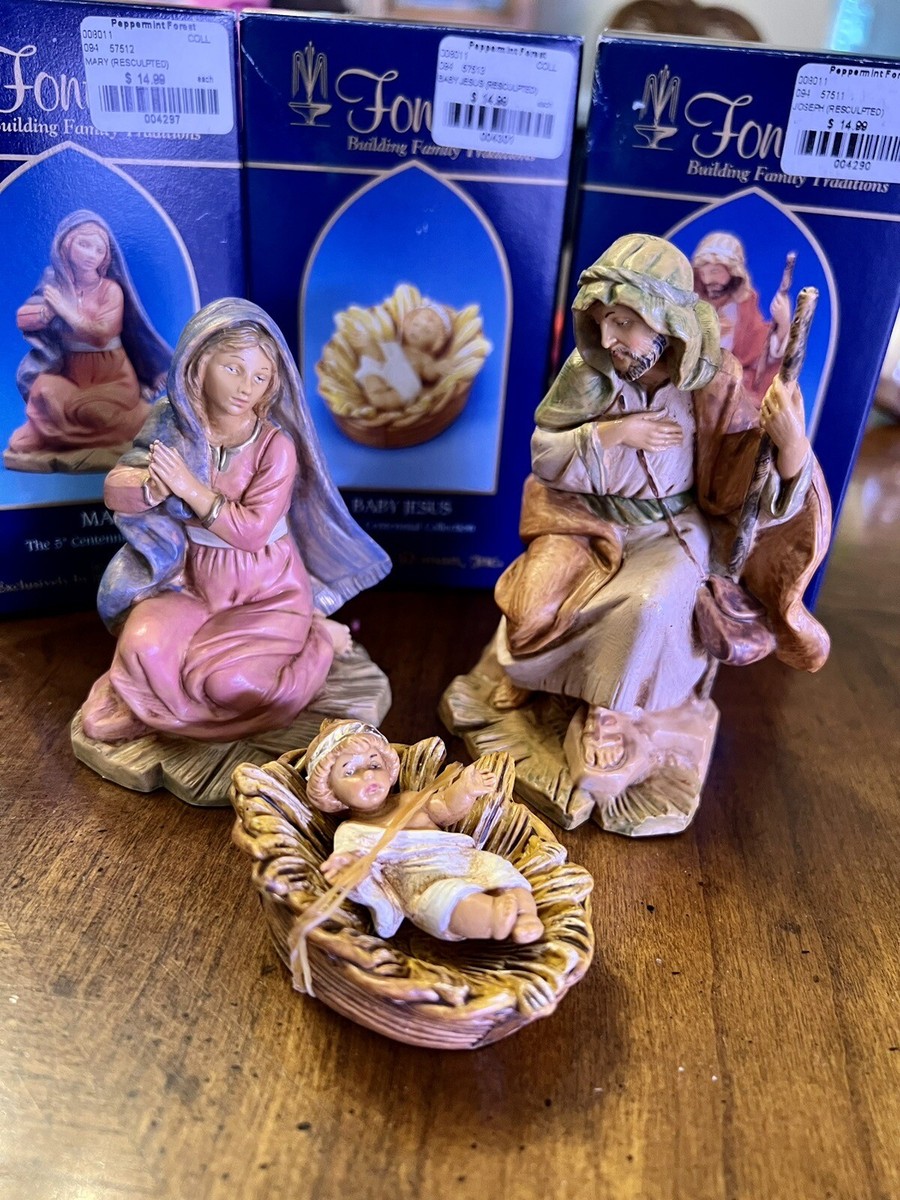 Fontaine 7種セット Fontanini Centennial 3 Piece Holy Family Nativity figures 5 inch