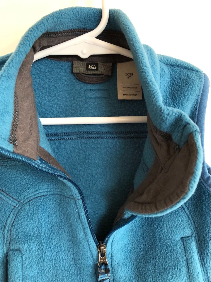 CHALECO POLAR REI azul niño pequeño talla 2T invierno esquí esquí cálido trineo Foto 3 de 4