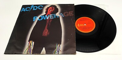 AC/DC Powerage Vinyl LP Record 1981 New Zealand w/ BLUE Titles Alberts Press NM
