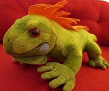 Iguana Plush Wild Republic Stuffed Green And Orange 24" Lizard Reptile