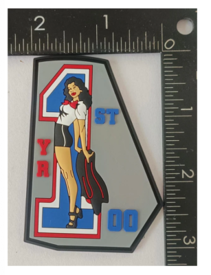 MARINE CORPS VMM-161 GREYHAWKS MV-22 TAIL FLASH PVC PATCH HOOK