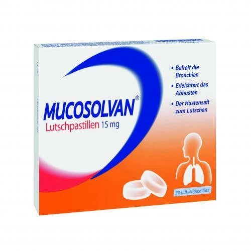 SANOFI-AVENTIS DEUTSCHLAND GMBH MUCOSOLVAN Lutschpastillen 15 mg 20 St PZN 8648479