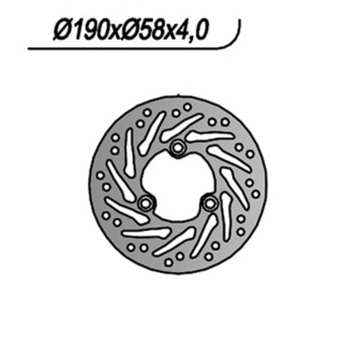 REAR BRAKE DISC NG 9303 BETAMOTOR EIKON 125 2000-2002