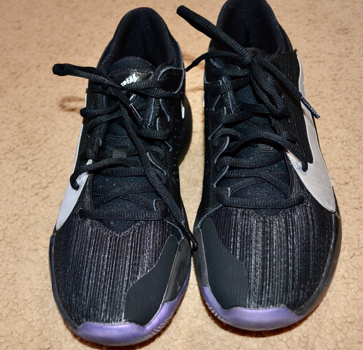 Nike Air Zoom Freak 2 Black/Amethyst Mens Athletic Sz 9 