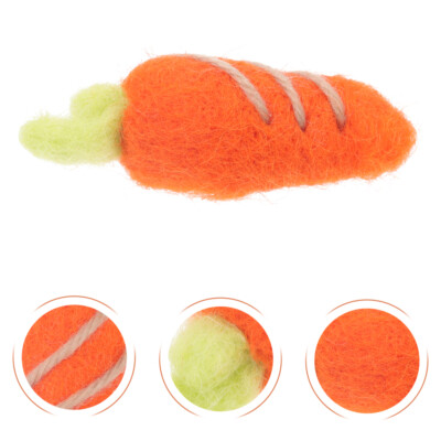 10 Pcs Carotte En Feutre achats De Laine Accessoires Pour Vêtements Décor
