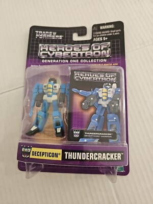 Transformers Heroes of Cybertron G1 Decepticon Thundercracker Hasbro Figure 