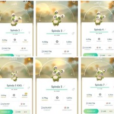 Pok mon Go Shiny Spinda 2, 3, 4, 5, 7 - Trade 20K Dust or 1 Million Dust