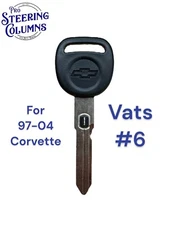 97-04 CHEVROLET CORVETTE VATS IGNITION CHIP KEY NEW OEM #6 OHMS-1.470k