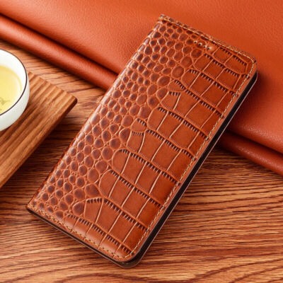 Genuine Leather Card Slot Flip Case For iPhone 17 16 15 14 13 Pro Wallet Cover