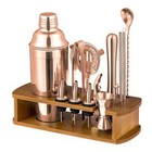 New ListingCocktail Shaker Set with Stand – Bartender Kit & Bar Tools, Jigger Muddler