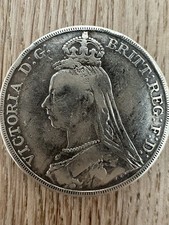 1889 Victoria Silver Crown Coin