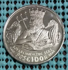 1968 Krewe of POSEIDON / Roman Ship .999 FINE SILVER Mardi Gras Doubloon